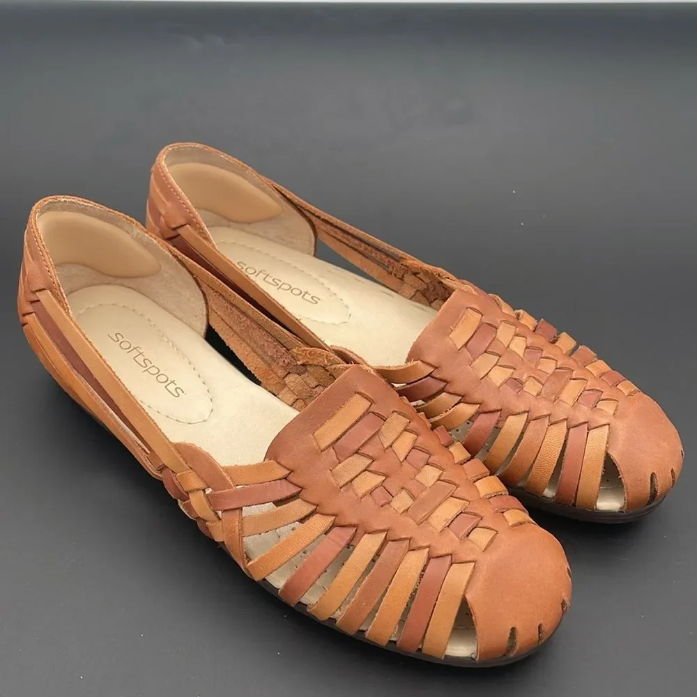 Softspots Women’s Trinidad Woven Leather Huarache Sandal Cushion Insole Size‎ 9N